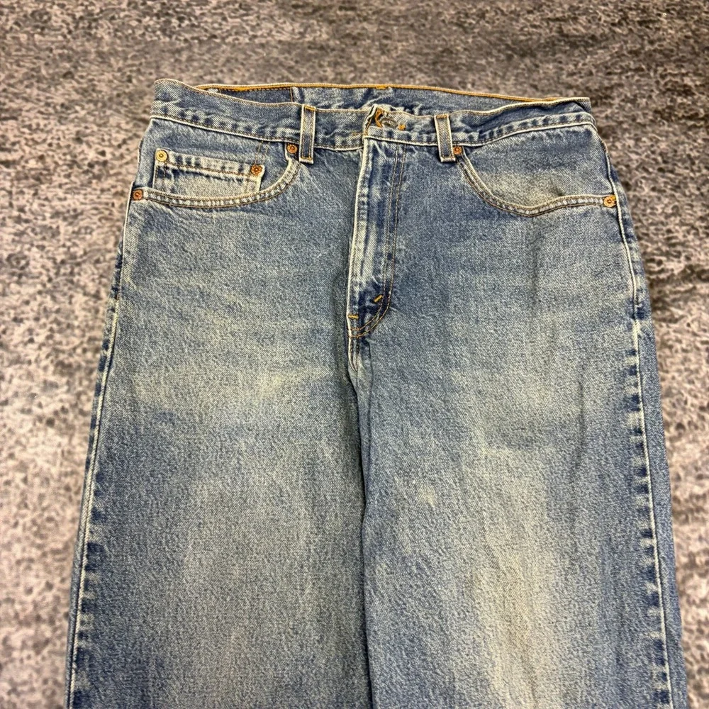 Vintage 90s Levi's 550 Jeans Relaxed Fit Mens 34x31 Blue Straight Leg Denim